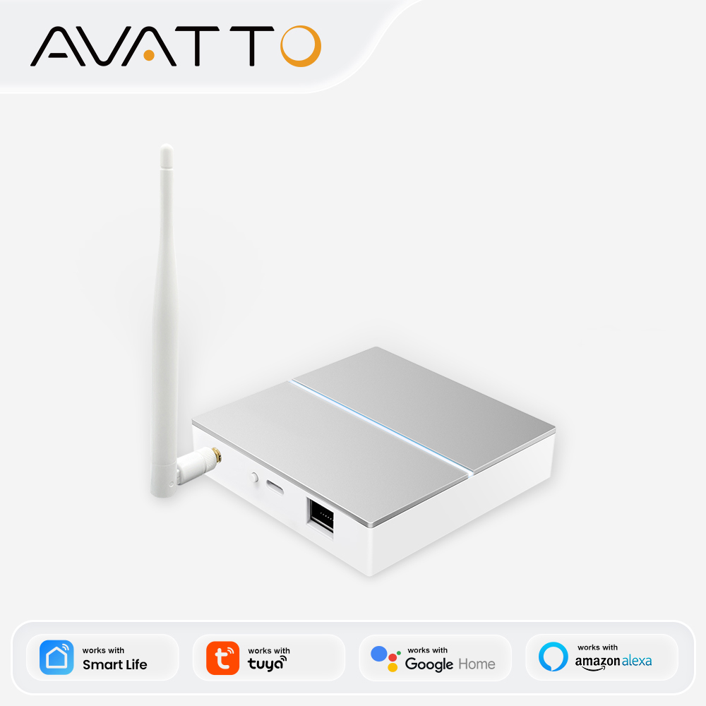 Smart Home Automation Kit - AVATTO Tuya ZigBee Gateway con antena