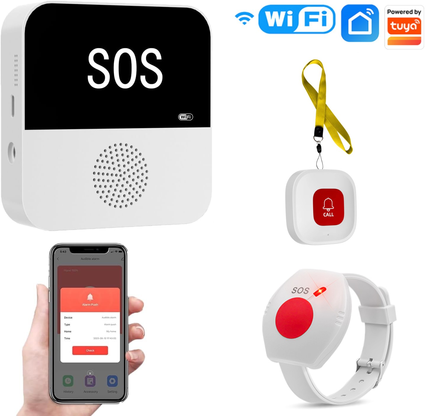 Wifi Smart Plug - Buscapersonas inalámbrico WiFi para cuidadores de