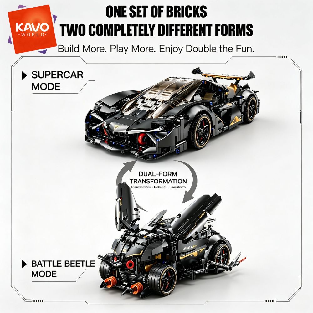 KAVOWORLD 1248 piezas, bloques - Stem Robotics Kit reseña y precio
