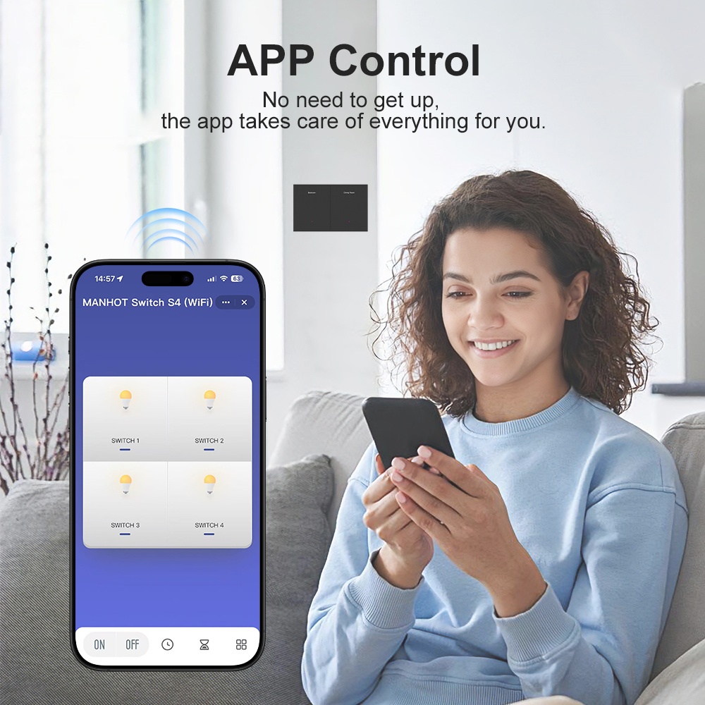 Interruptor de botón pulsador  - Smart Light Switch Wifi reseña y precio
