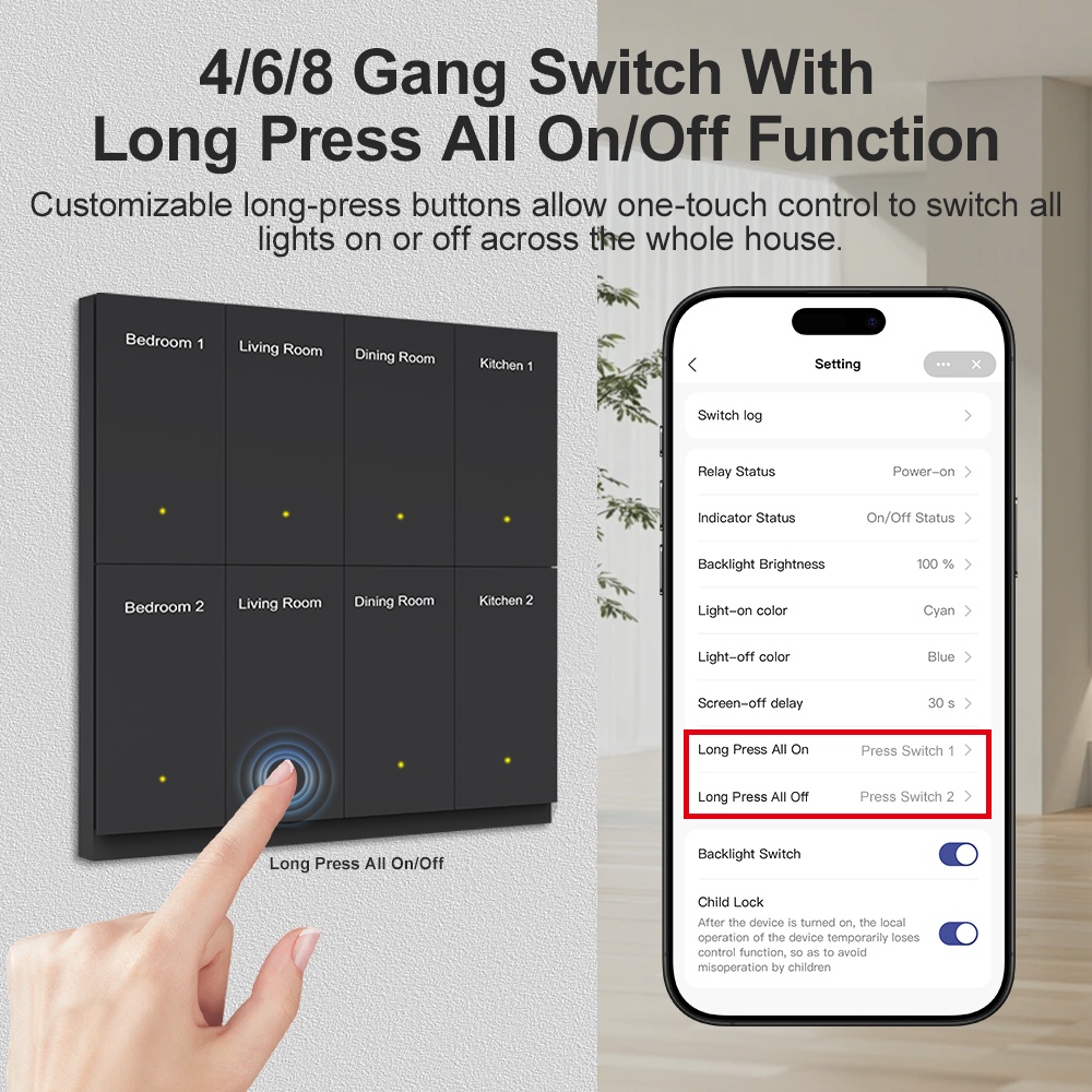 Interruptor de botón pulsador  - Smart Light Switch Wifi reseña y precio