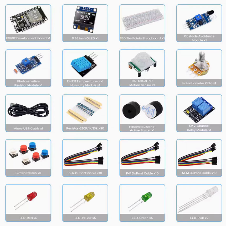 Kit creador para proyectos Kit - Esp32 Smart Home Kit reseña y precio