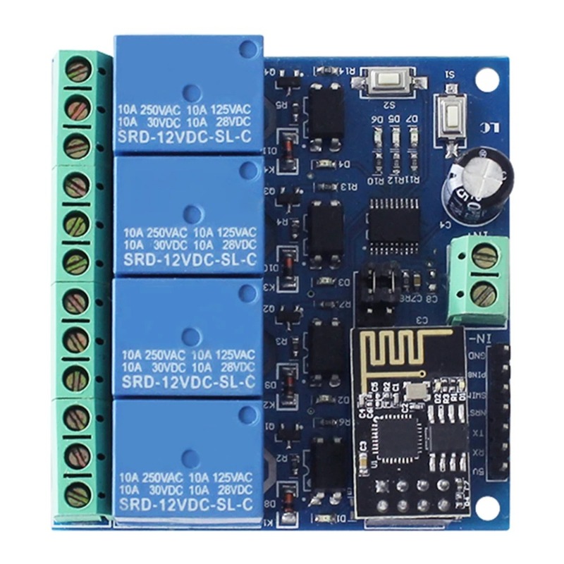 Módulo de Relé WiFi de 4 Vías  - Esp8266 Relay Module reseña y precio