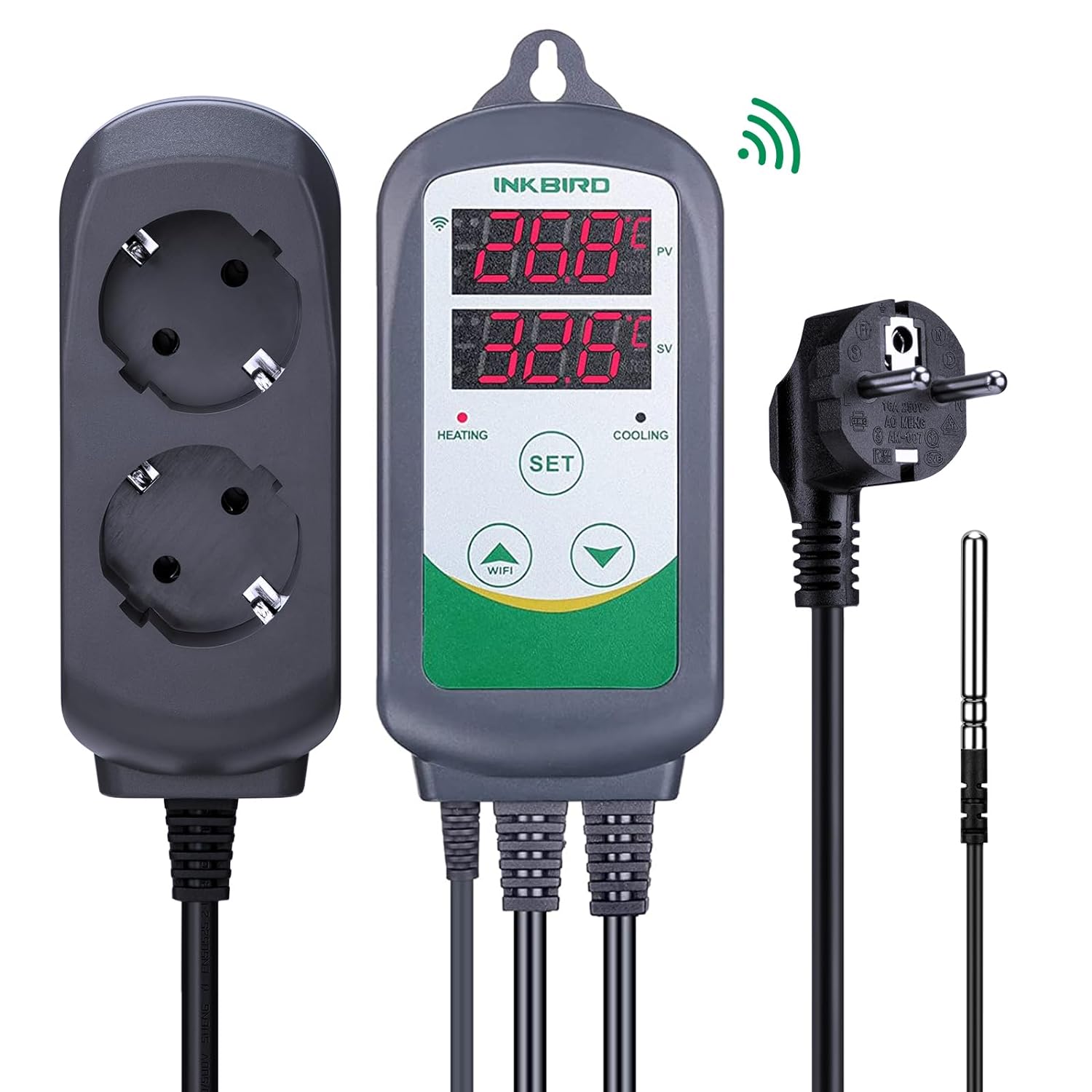 INKBIRD ITC-308-WiFi controlad - Wifi Thermostat reseña y precio