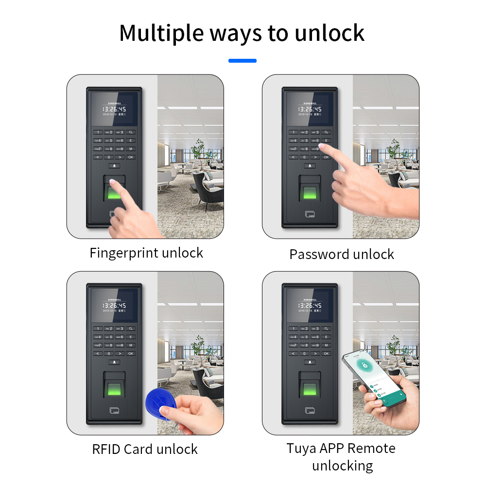 Tuya-sistema biométrico inteli - Smart Door Lock Wifi reseña y precio