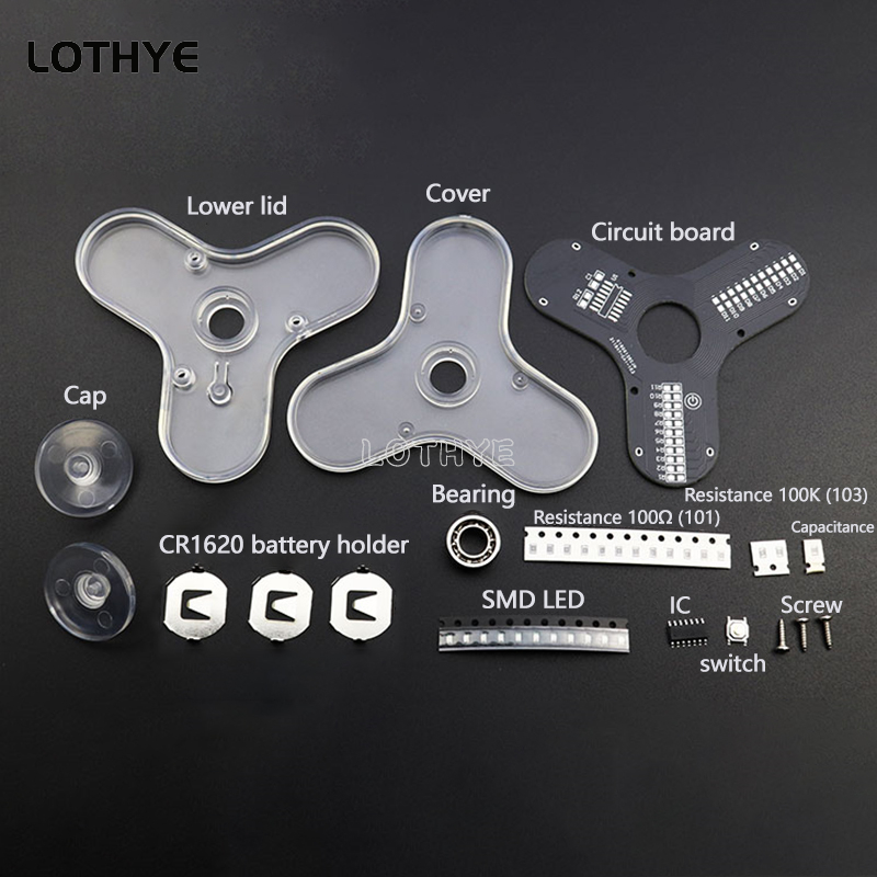 LED Fidget Spinner fabricación - Electronics Project Kit reseña y precio
