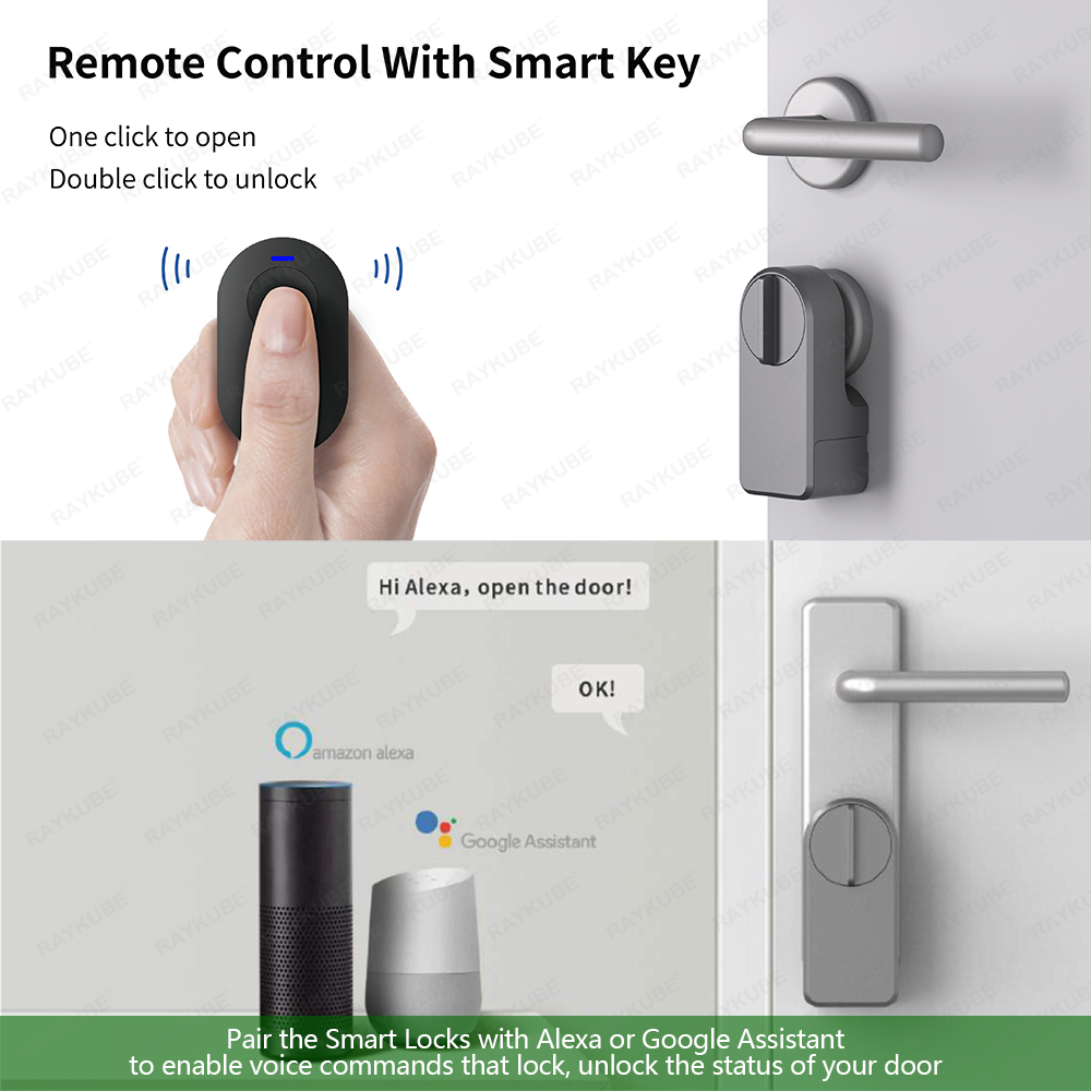 RAYKUBE A1 Pro Tuya BEL juego  - Smart Door Lock Wifi reseña y precio