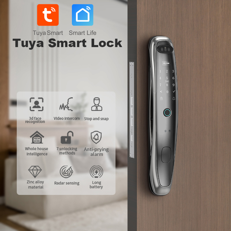 Tuya WiFi cámara cerradura int - Smart Door Lock Wifi reseña y precio