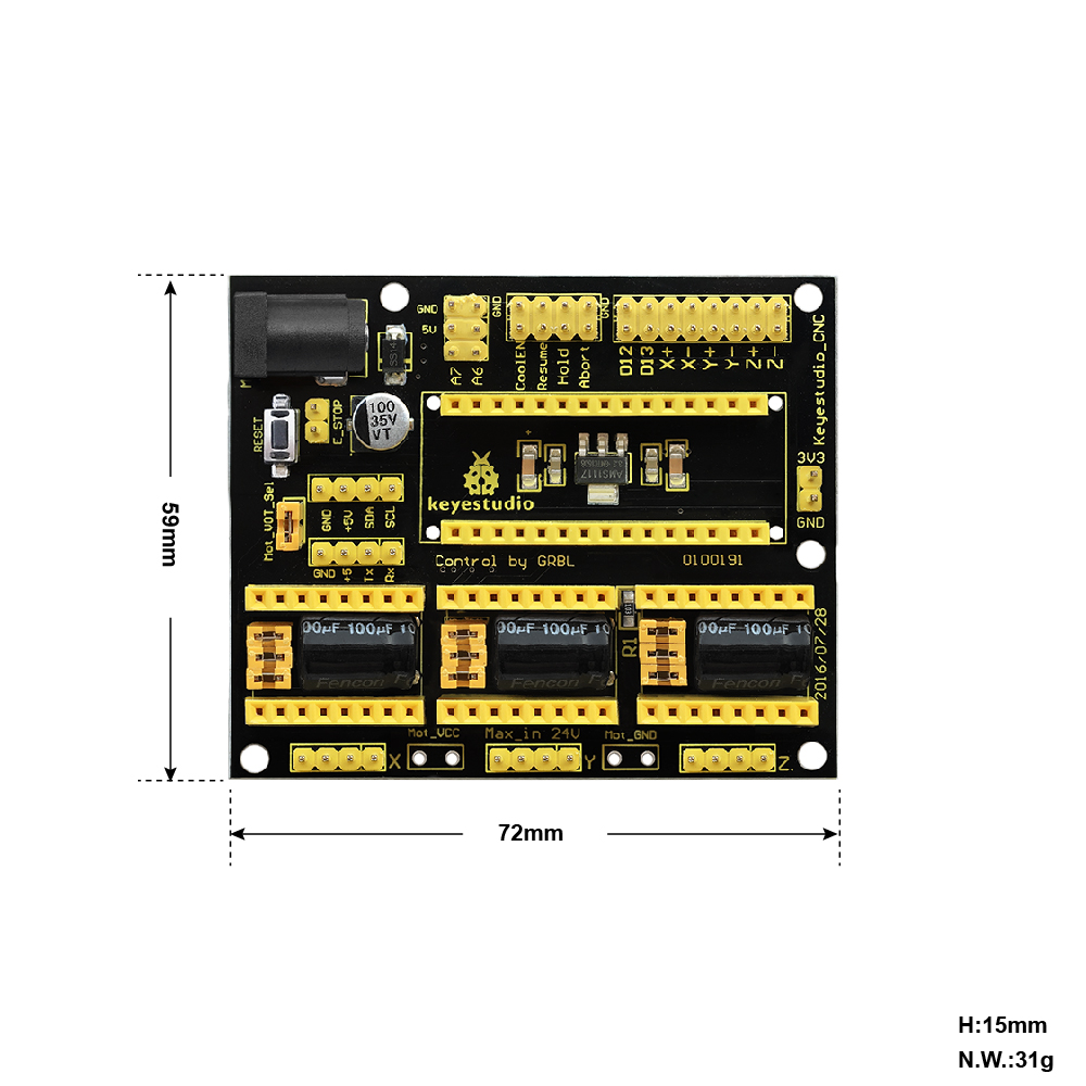 Keyestudio CNC Shield V3 /V4 P - Esp32 Smart Home Kit reseña y precio