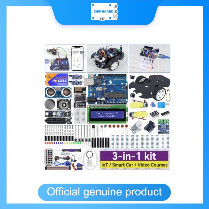 Kit de Inicio SunFounder 3 en  - Electronics Project Kit reseña y precio